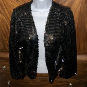 LOVE ON A HANGER - Evening Wear /Eloquent black sequence blazer - Small